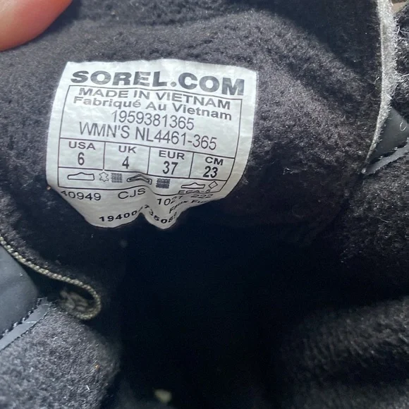 ❄️SOREL Explorer II Joan Felt WP Green white black red Women’s 6 - Picture 13 of 17